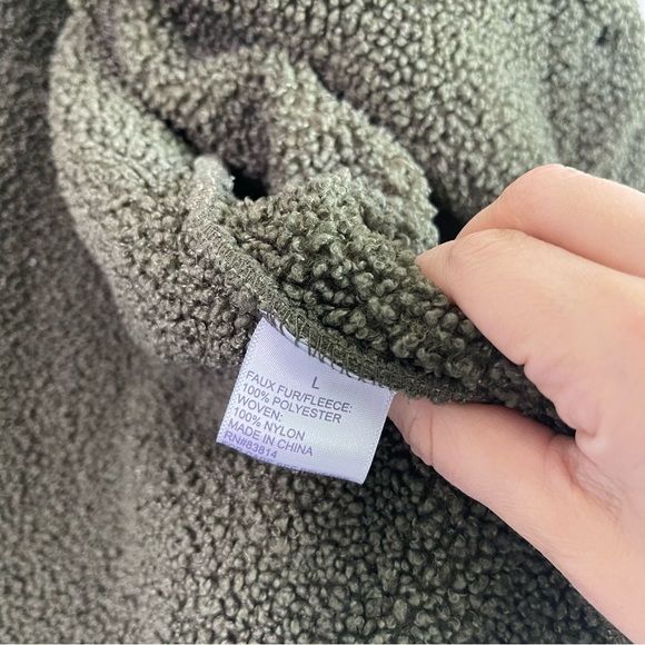 Te Verde green button down fleece jacket size large - Picture 6 of 7